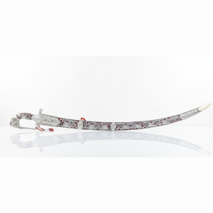 Sword Elephant Face Silver Plated Handle And Cover