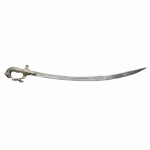Sword Silver Plated Handle and Silver Work On Cover (Lion-Rabbit Handle)